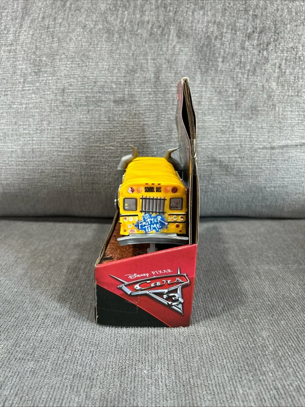 Disney Pixar Cars Chomp & Chase Demo Derby Miss Fritter School Bus Vehicle 2016